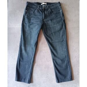Signature Levi Strauss Jeans Mens (Measures 33x26) Dark Wash Slim Fit Denim